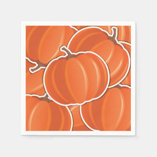 Serviette En Papier Citrouille fou