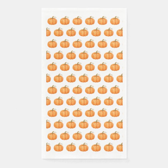 Serviette En Papier Citrouille Mignonne (Devant)