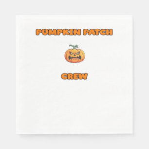 Serviette En Papier Citrouille Patch Crew Correspondance des tenues d'