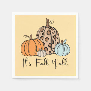 Serviette En Papier Citrouille tendance d'automne   Citation “C'est l'