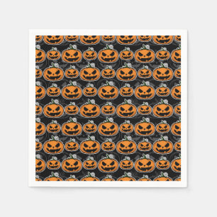 Serviette En Papier Citrouilles de Jack O'Lantern pour une fête d'Hall
