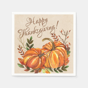 Serviette En Papier Citrouilles de Thanksgiving