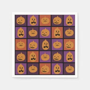 Serviette En Papier Citrouilles d'Halloween