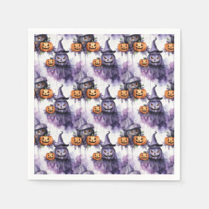 Serviette En Papier citrouilles éffrayants