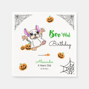 Serviette En Papier Citrouilles fantômes mignons Halloween Joyeux anni