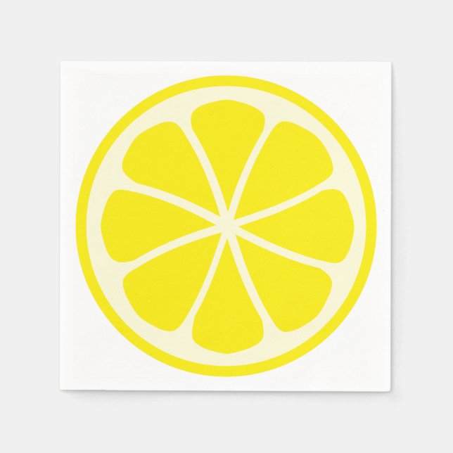 Serviette En Papier Citrus de citron (Devant)