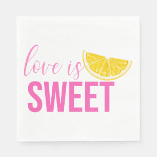 Serviette En Papier Citrus Lemon Mariage Fête des mariées Boho rose