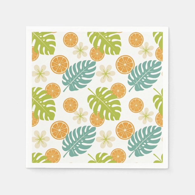Serviette En Papier Citrus Tropical (Devant)
