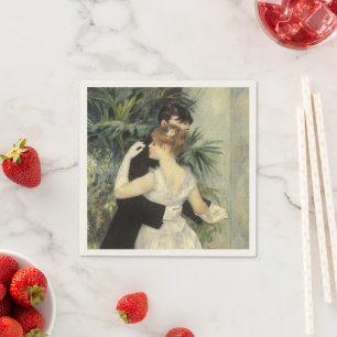Serviette En Papier City Dance de Pierre Renoir, Vintage Fine Art