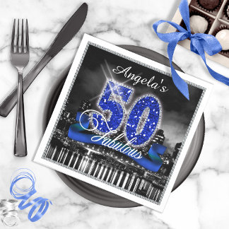Serviette En Papier City Lights Fabulous Fifty ID191