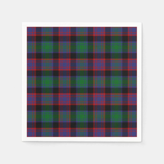 Serviette En Papier Clan Alexander Hunting Tartan (Devant)