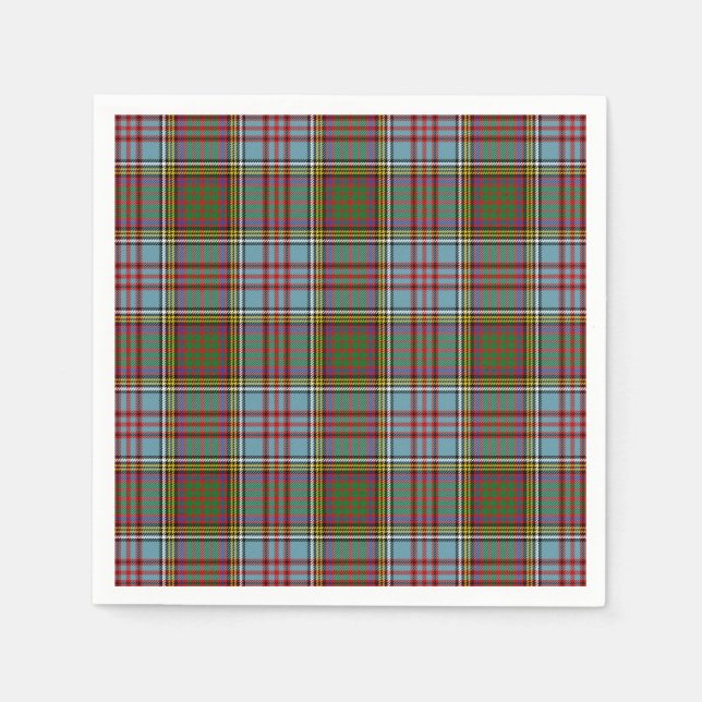 Serviette En Papier Clan Anderson Tartan (Devant)