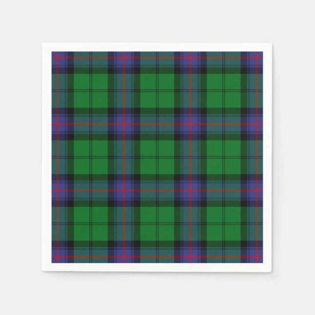 Serviette En Papier Clan Armstrong Tartan (Devant)