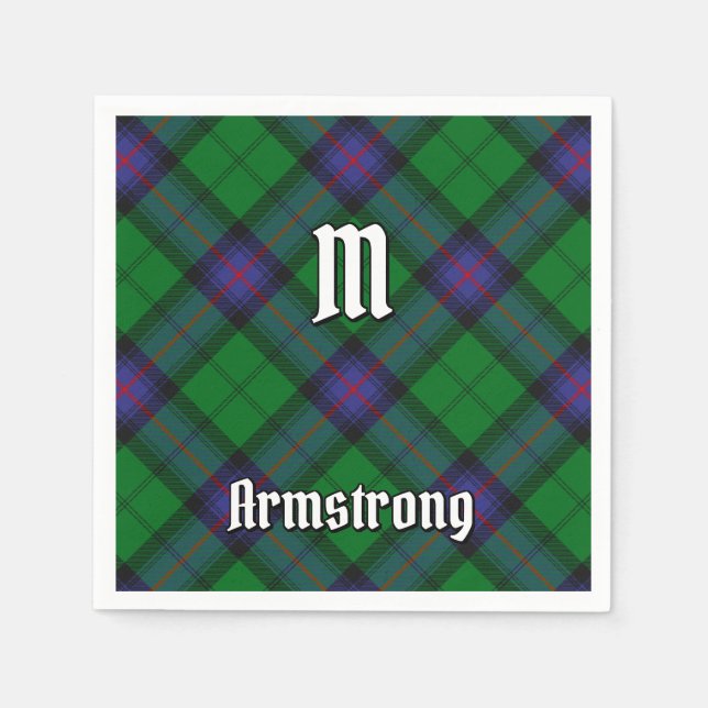 Serviette En Papier Clan Armstrong Tartan Napkins (Devant)