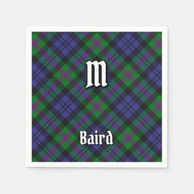 Serviette En Papier Clan Baird Tartan (Devant)