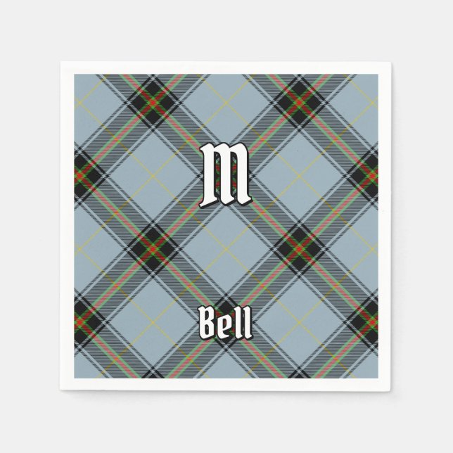 Serviette En Papier Clan Bell Tartan (Devant)