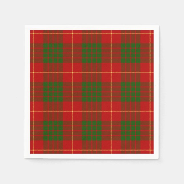 Serviette En Papier Clan Cameron Tartan (Devant)