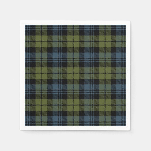 Serviette En Papier Clan Campbell Tartan (Devant)