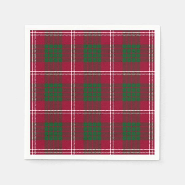 Serviette En Papier Clan Crawford Tartan (Devant)