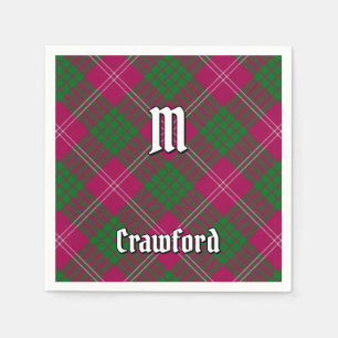 Serviette En Papier Clan Crawford Tartan Napkins