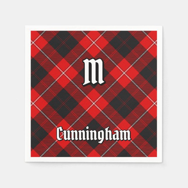 Serviette En Papier Clan Cunningham Tartan (Devant)