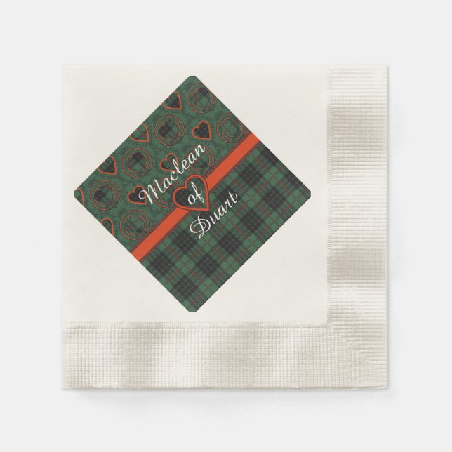 Serviette En Papier Clan d'argile tartan écossais plaid (Devant)