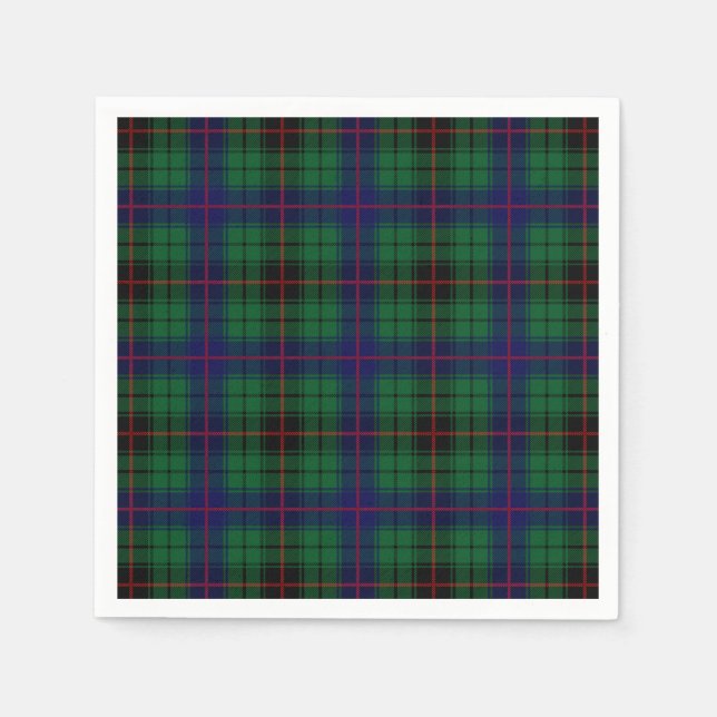 Serviette En Papier Clan Davidson Tartan (Devant)