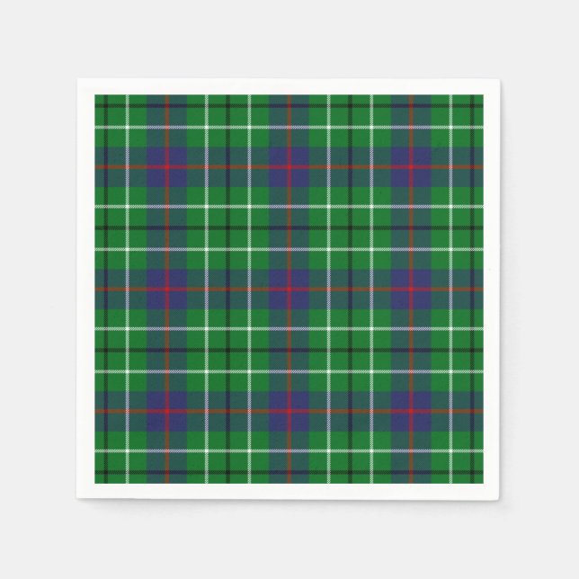 Serviette En Papier Clan Duncan Tartan (Devant)