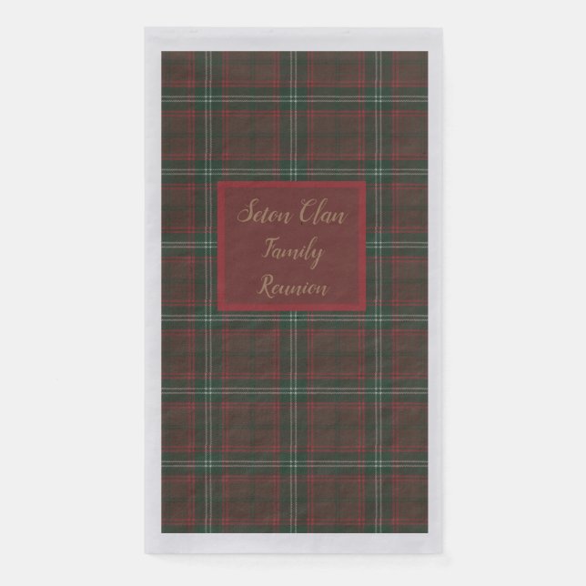Serviette En Papier Clan écossais Tartan (Devant)
