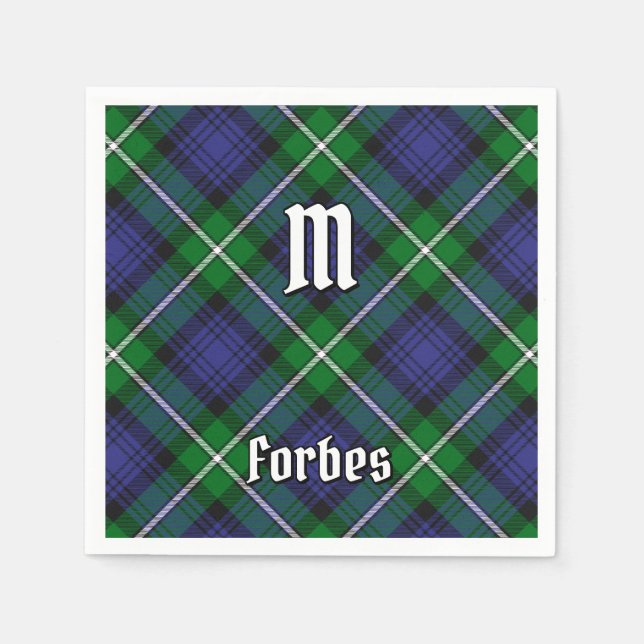Serviette En Papier Clan Forbes Tartan (Devant)