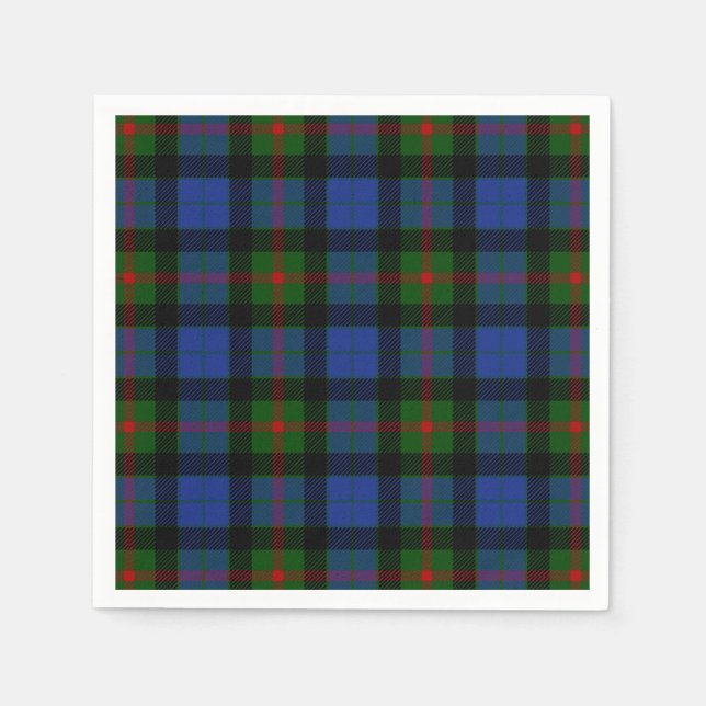 Serviette En Papier Clan Gunn Tartan (Devant)