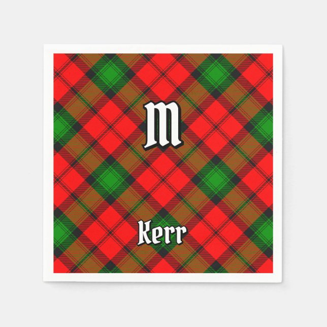 Serviette En Papier Clan Kerr Tartan (Devant)