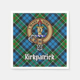 Serviette En Papier Clan Kirkpatrick Crest sur Tartan
