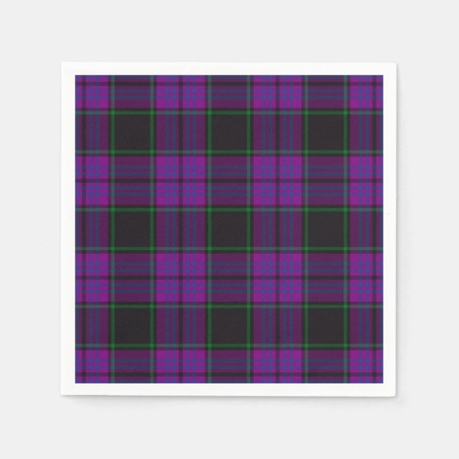 Serviette En Papier Clan Laird Tartan (Devant)