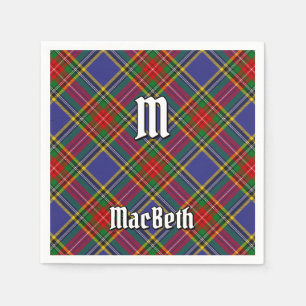 Serviette En Papier Clan MacBeth Tartan Napkins