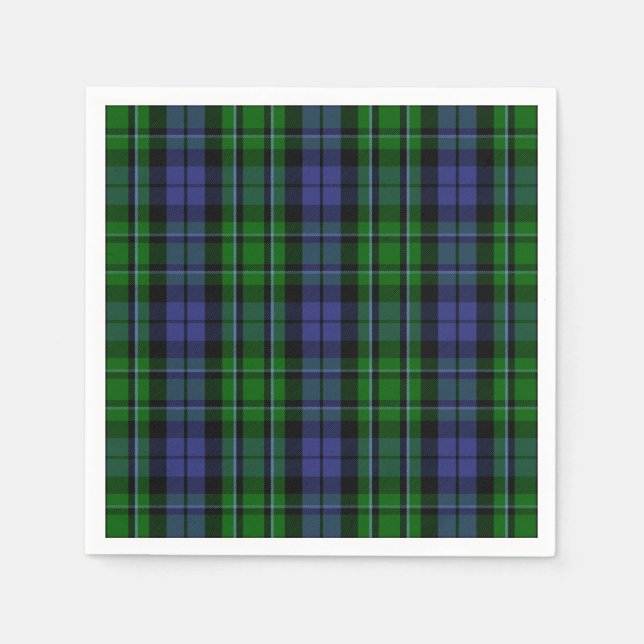 Serviette En Papier Clan MacCallum Tartan (Devant)