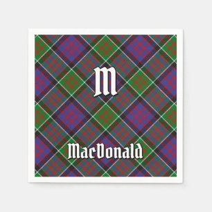 Serviette En Papier Clan MacDonald de Clanranald Tartan Napkins