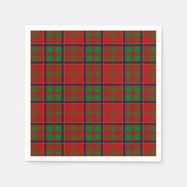 Serviette En Papier Clan MacDonald De Glencoe Tartan (Devant)