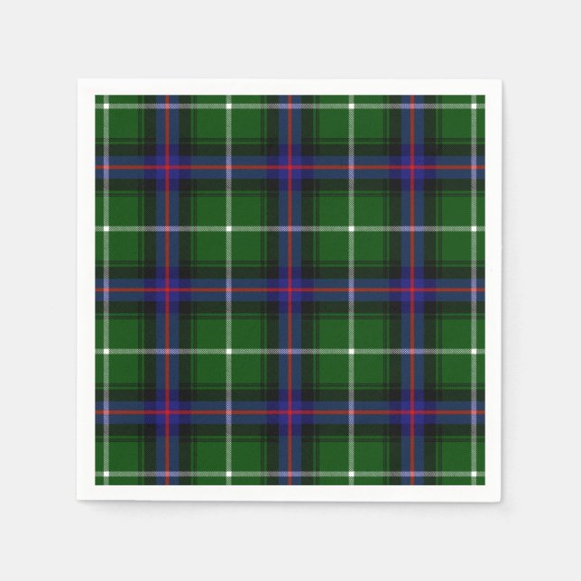 Serviette En Papier Clan MacDonald De Isles Tartan (Devant)