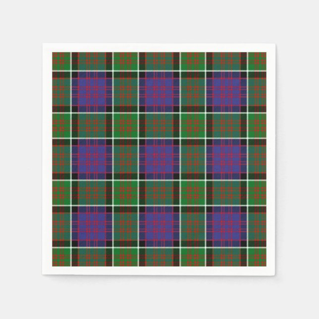 Serviette En Papier Clan MacDonald De Ranald Tartan (Devant)