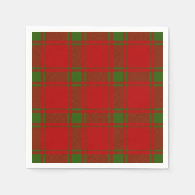 Serviette En Papier Clan MacDonald de tartan de Sleat (Devant)