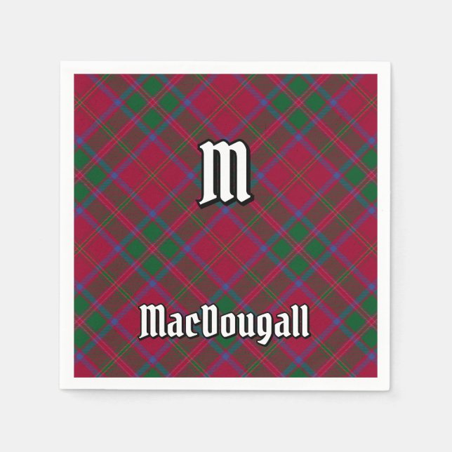 Serviette En Papier Clan MacDougall Tartan (Devant)
