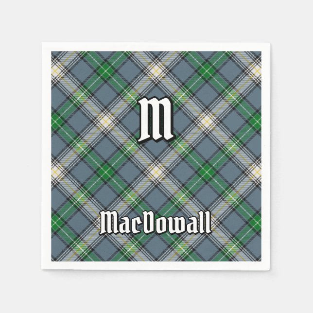 Serviette En Papier Clan MacDowall Tartan (Devant)