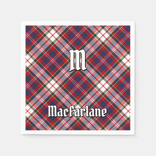Serviette En Papier Clan MacFarlane robe Tartan (Devant)