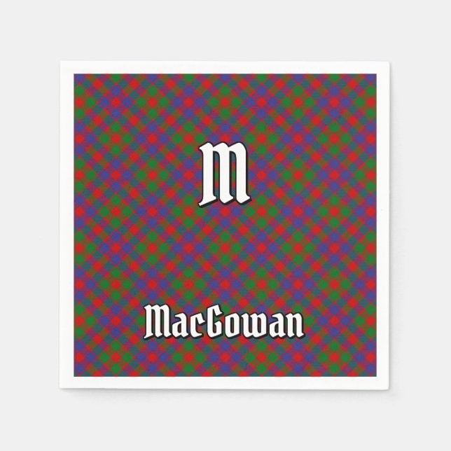 Serviette En Papier Clan MacGowan Tartan (Devant)