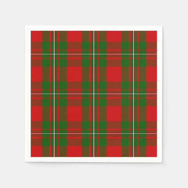 Serviette En Papier Clan MacGregor Tartan (Devant)