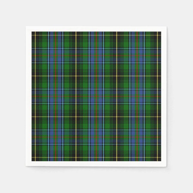 Serviette En Papier Clan MacInnes Tartan (Devant)