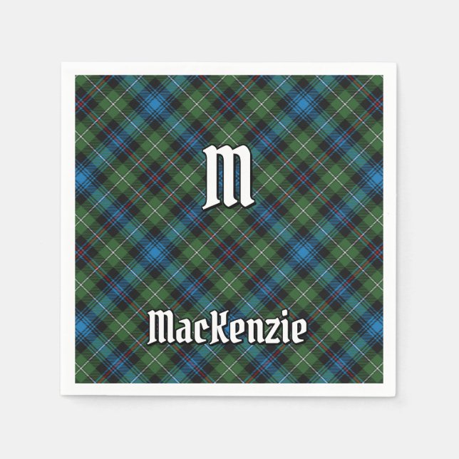 Serviette En Papier Clan MacKenzie Tartan Napkins (Devant)