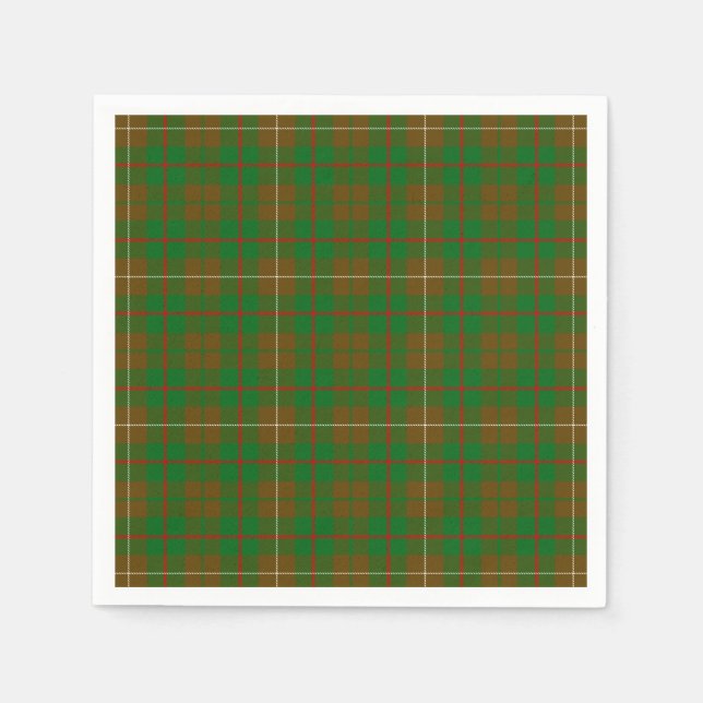 Serviette En Papier Clan MacKinnon Chasse Tartan (Devant)