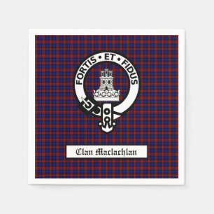 Serviette En Papier Clan Maclachlan Crest & Tartan personnalisable